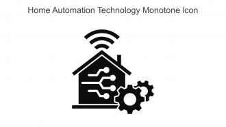 Home Automation Technology Monotone Icon In Powerpoint Pptx Png And Editable Eps Format