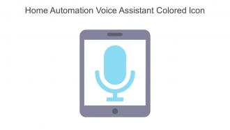 Home Automation Voice Assistant Colored Icon In Powerpoint Pptx Png And Editable Eps Format