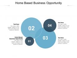 Home based business opportunity ppt powerpoint presentation slides layout ideas cpb