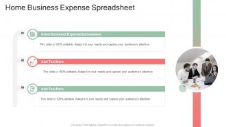 Home Business Expense Spreadsheet In Powerpoint And Google Slides Cpb
