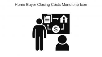 Home Buyer Closing Costs Monotone Icon In Powerpoint Pptx Png And Editable Eps Format