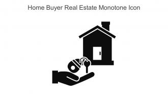 Home Buyer Real Estate Monotone Icon In Powerpoint Pptx Png And Editable Eps Format