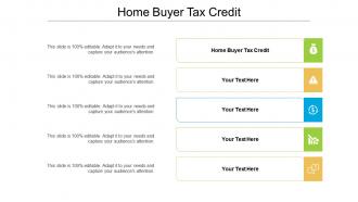 Home buyer tax credit ppt powerpoint presentation infographic template example file cpb