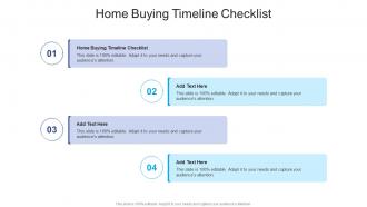 Home Buying Timeline Checklist In Powerpoint And Google Slides Cpb