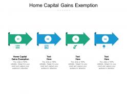 Home capital gains exemption ppt powerpoint presentation pictures example cpb