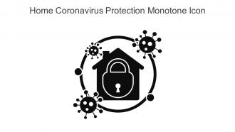 Home Coronavirus Protection Monotone Icon In Powerpoint Pptx Png And Editable Eps Format