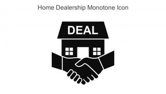 Home Dealership Monotone Icon In Powerpoint Pptx Png And Editable Eps Format