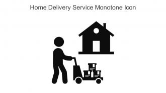 Home Delivery Service Monotone Icon In Powerpoint Pptx Png And Editable Eps Format