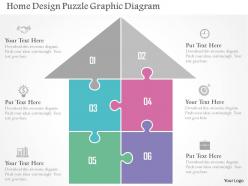 Home design puzzle graphic diagram flat powerpoint design