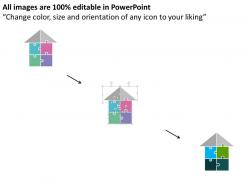 Home design puzzle graphic diagram flat powerpoint design