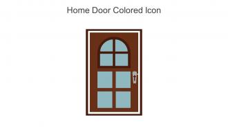 Home Door Colored Icon In Powerpoint Pptx Png And Editable Eps Format