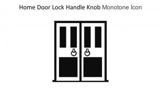 Home Door Lock Handle Knob Monotone Icon In Powerpoint Pptx Png And Editable Eps Format