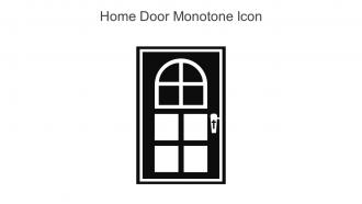 Home Door Monotone Icon In Powerpoint Pptx Png And Editable Eps Format