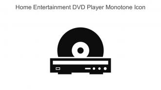 Home Entertainment DVD Player Monotone Icon In Powerpoint Pptx Png And Editable Eps Format