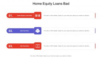 Home Equity Loans Bad In Powerpoint And Google Slides Cpb