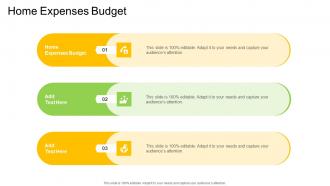 Home Expenses Budget In Powerpoint And Google Slides Cpb