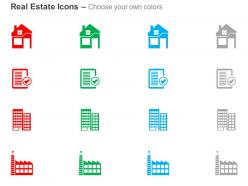 Home factory property papers apartments ppt icons graphics