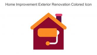Home Improvement Exterior Renovation Colored Icon In Powerpoint Pptx Png And Editable Eps Format