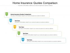Home insurance quotes comparison ppt powerpoint presentation layouts outfit cpb