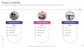 Home Interior Decor Services Company Profile Powerpoint Presentation Slides