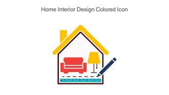 Home Interior Design Colored Icon