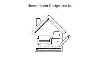 Home Interior Design Line Icon