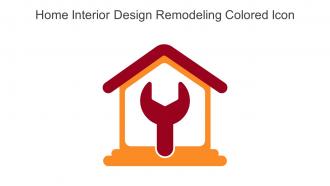 Home Interior Design Remodeling Colored Icon In Powerpoint Pptx Png And Editable Eps Format