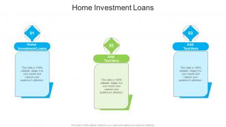 Home Investment Loans In Powerpoint And Google Slides Cpb