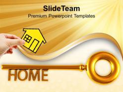 Home key real estate security powerpoint templates ppt themes and graphics 0213