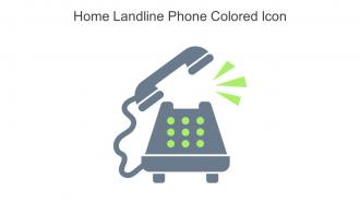 Home Landline Phone Colored Icon In Powerpoint Pptx Png And Editable Eps Format