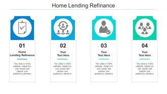 Home lending refinance ppt powerpoint presentation ideas model cpb