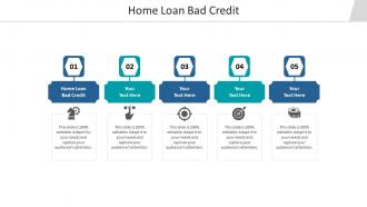 Home loan bad credit ppt powerpoint presentation outline graphics cpb
