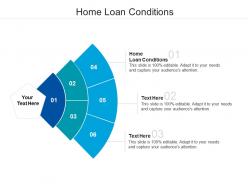 Home loan conditions ppt powerpoint presentation portfolio outline cpb