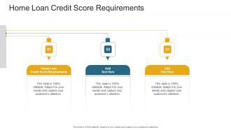 Home Loan Credit Score Requirements In Powerpoint And Google Slides Cpb