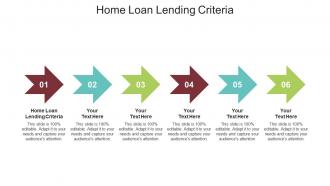 Home loan lending criteria ppt powerpoint presentation ideas infographic template cpb