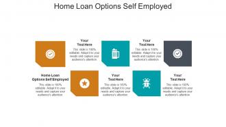 Home loan options self employed ppt powerpoint presentation professional visuals cpb