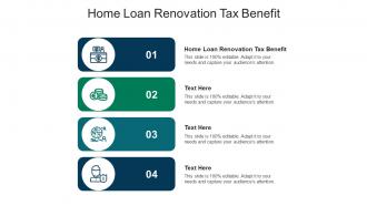 Home loan renovation tax benefit ppt powerpoint presentation layouts introduction cpb