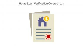 Home Loan Verification Colored Icon In Powerpoint Pptx Png And Editable Eps Format
