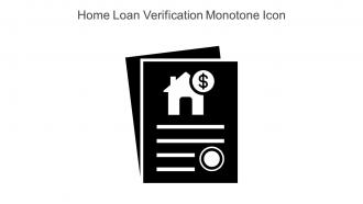 Home Loan Verification Monotone Icon In Powerpoint Pptx Png And Editable Eps Format