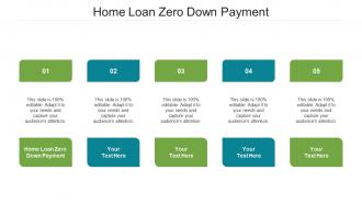 Home loan zero down payment ppt powerpoint presentation pictures visual aids cpb