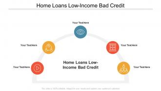 Home loans low income bad credit ppt powerpoint presentation portfolio file formats cpb