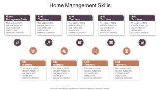 Home Management Skills In Powerpoint And Google Slides Cpb