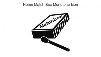 Home Match Box Monotone Icon In Powerpoint Pptx Png And Editable Eps Format