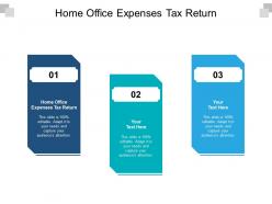 Home office expenses tax return ppt powerpoint presentation model picture cpb