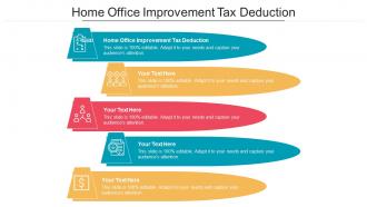 Home Office Improvement Tax Deduction Ppt Powerpoint Presentation Slides Cpb