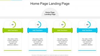 Home Page Landing Page In Powerpoint And Google Slides Cpb