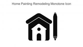 Home Painting Remodeling Monotone Icon In Powerpoint Pptx Png And Editable Eps Format