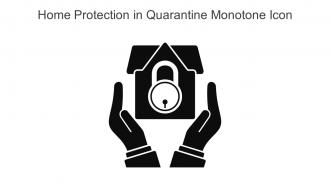 Home Protection In Quarantine Monotone Icon In Powerpoint Pptx Png And Editable Eps Format