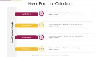 Home Purchase Calculator In Powerpoint And Google Slides Cpb
