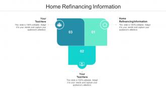 Home refinancing information ppt powerpoint presentation infographics layout cpb
